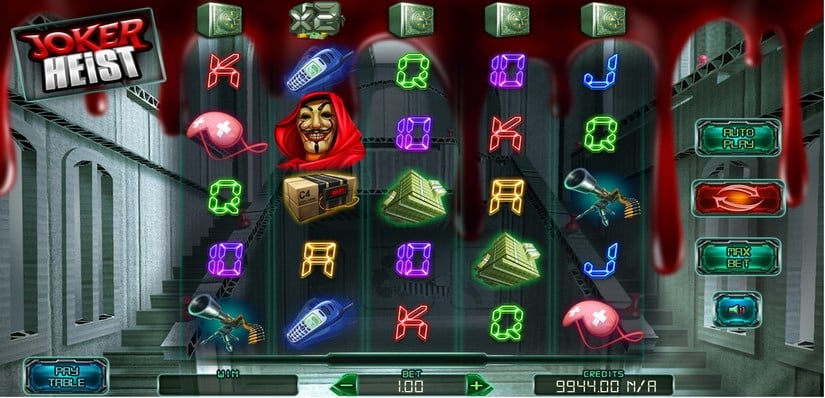 Joker Heist slot screen 4