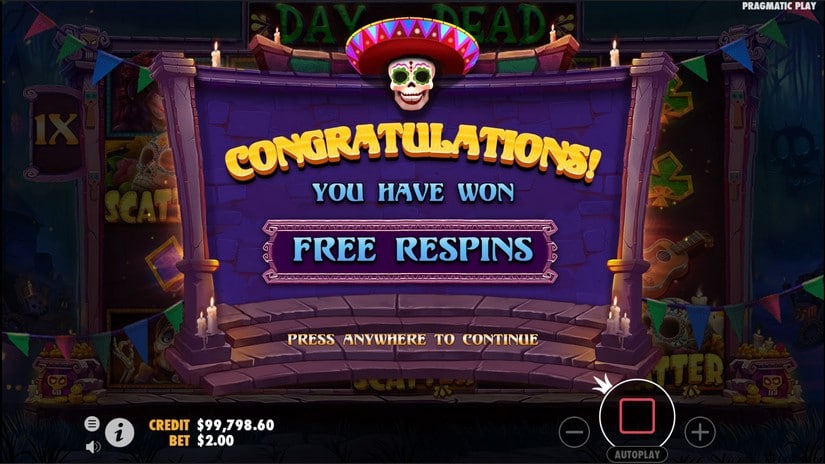 Day of Dead slot screen 5