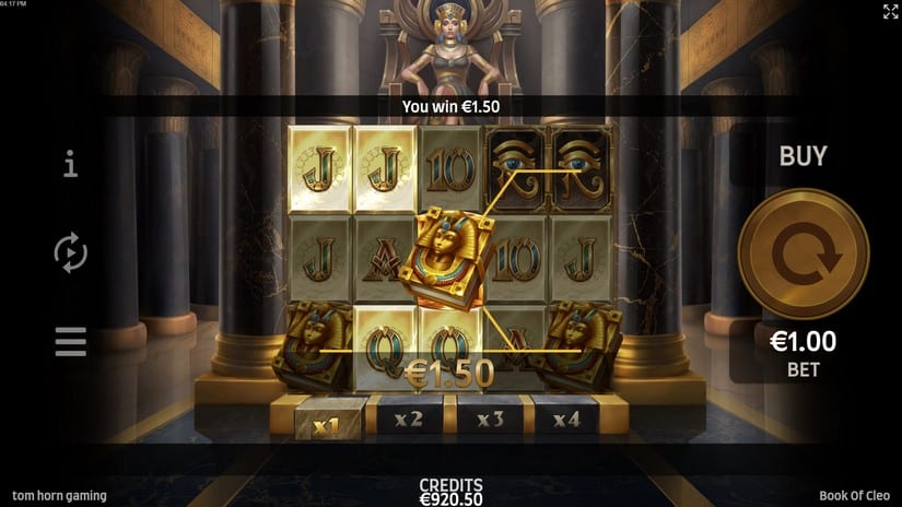 Book of Cleo slot screen 2