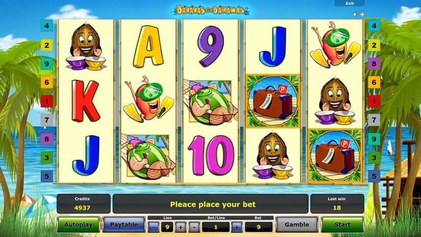 Bananas Go Bahamas slot screen 3