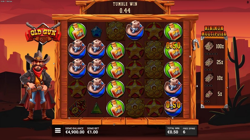 Old Gun slot screen 4