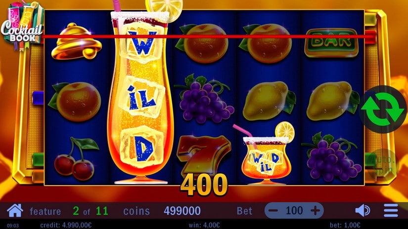 Cocktail Book slot screen 6