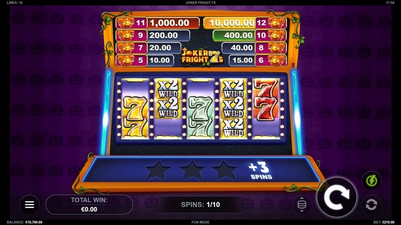 Joker Fright 7s slot screen 3
