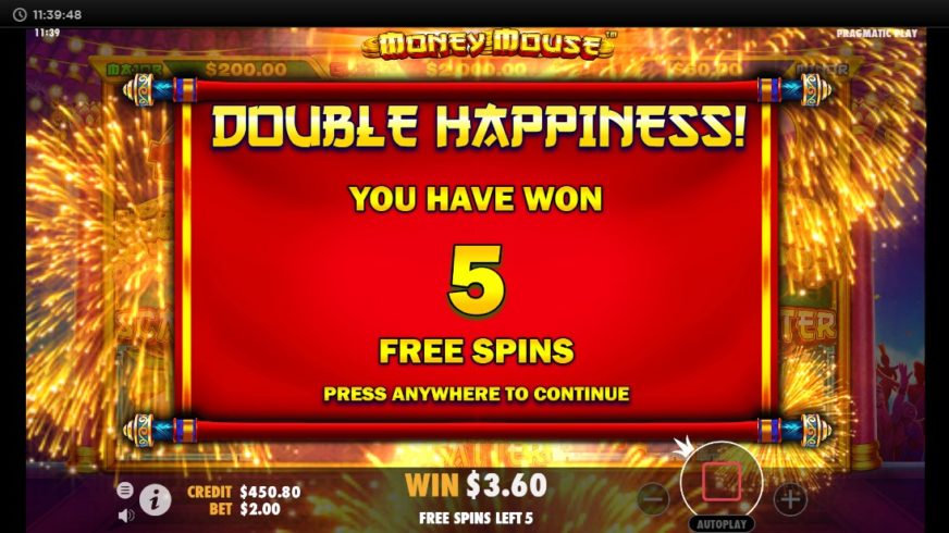 Money Mouse slot screen 3