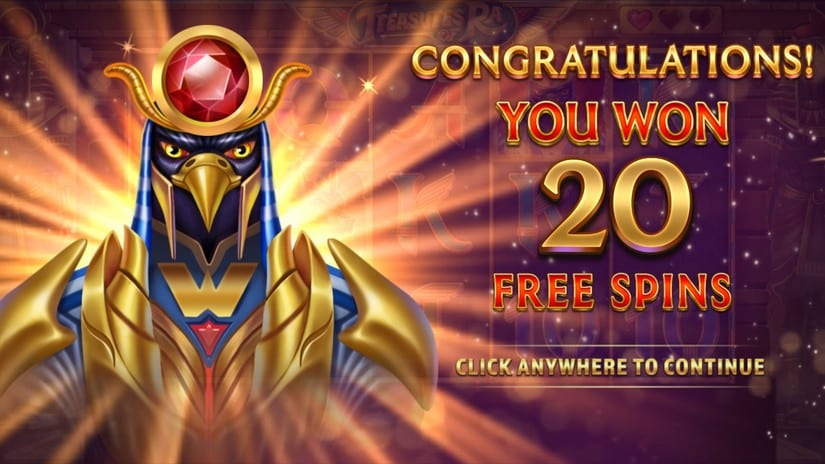 Treasures of Ra slot screen 3