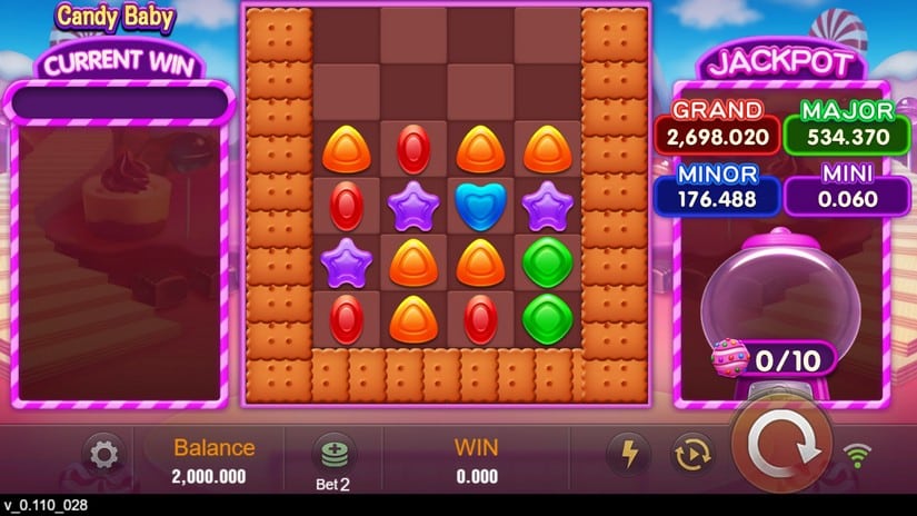Candy Baby slot screen 1
