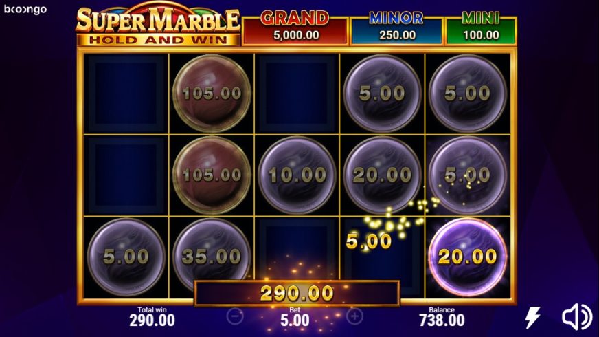 Super Marble slot screen 5
