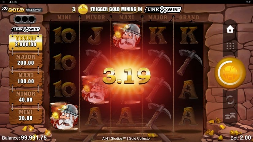 Gold Collector slot screen 2