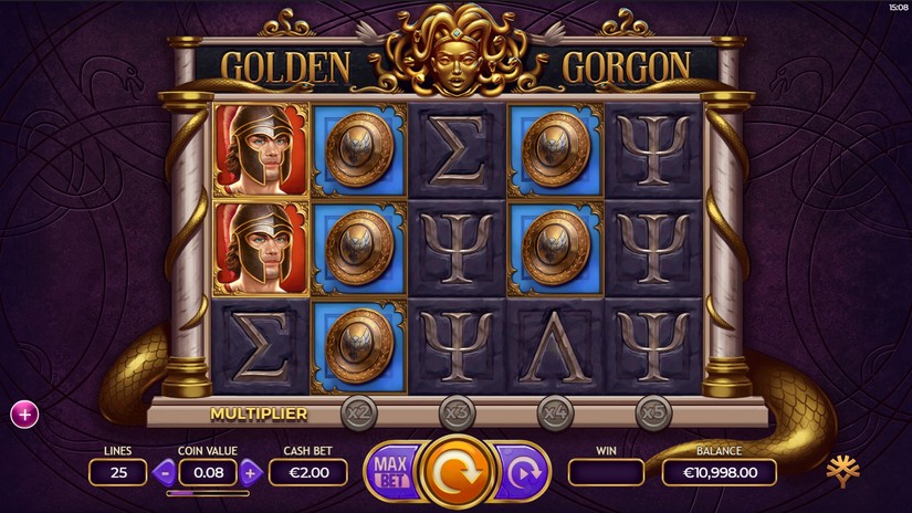 Golden Gorgon slot screen 1