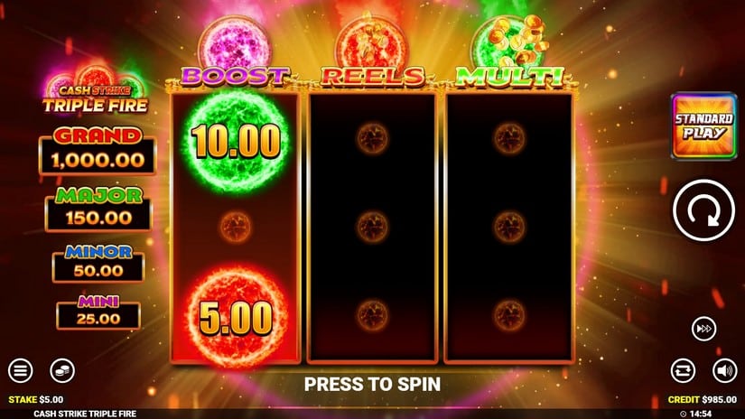 Cash Strike Triple Fire slot screen 3