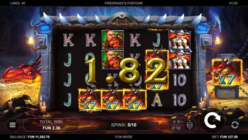 Firedrake’s Fortune slot screen 5