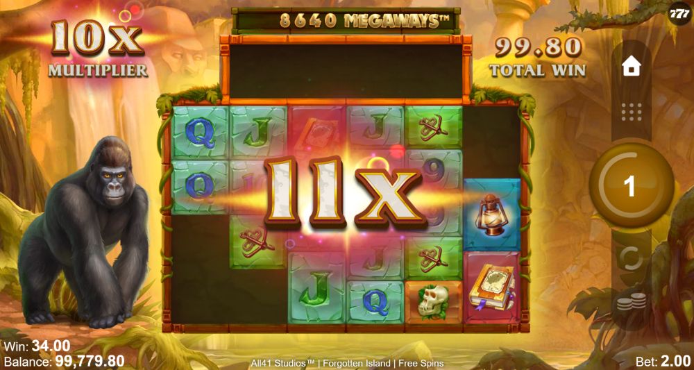 Forgotten Island Megaways slot features