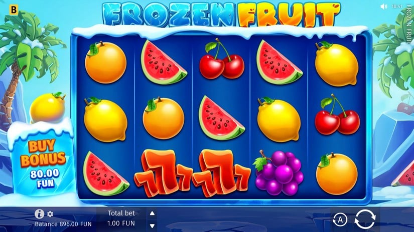 Frozen Fruit slot screen 1