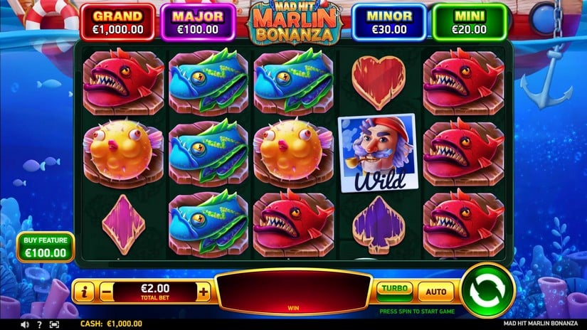 Mad Hit Marlin Bonanza slot screen 1