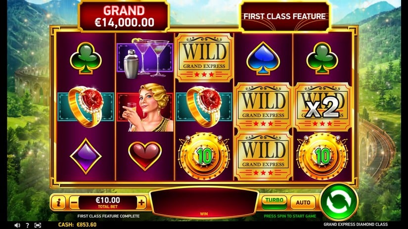 Grand Express Diamond Class slot screen 4