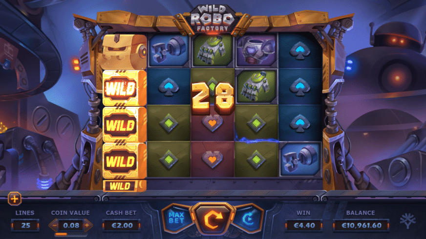 Wild Robo Factory slot screen 6
