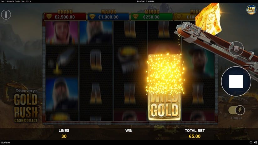 Gold Rush Cash Collect slot screen 2