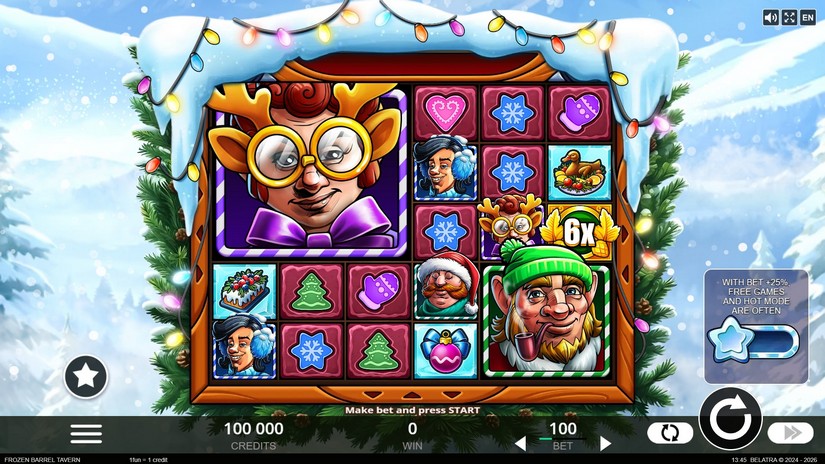 Frozen Barrel Tavern slot screen 1
