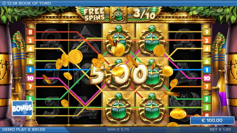 Book of Toro slot screen 4