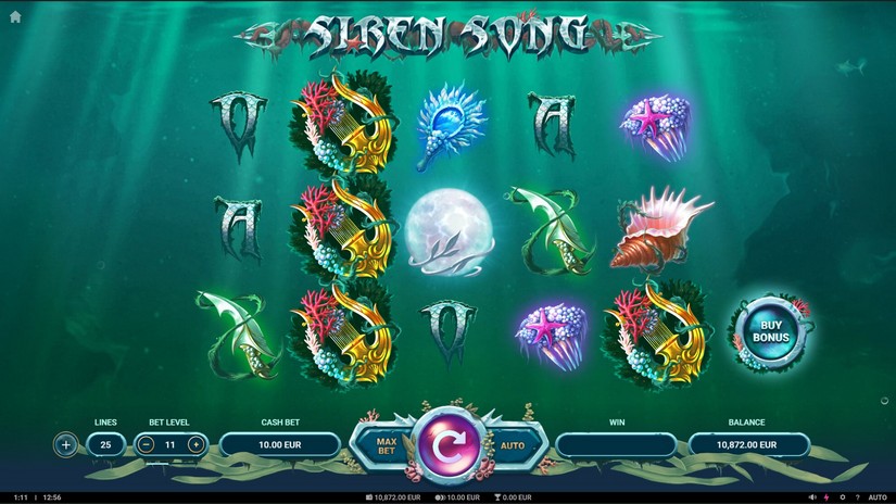 Siren Song slot screen 1