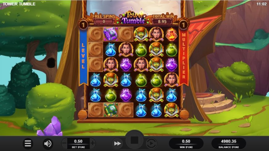 Tower Tumble slot screen 4