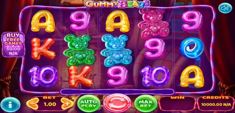 Gummy Bears slot screen 1