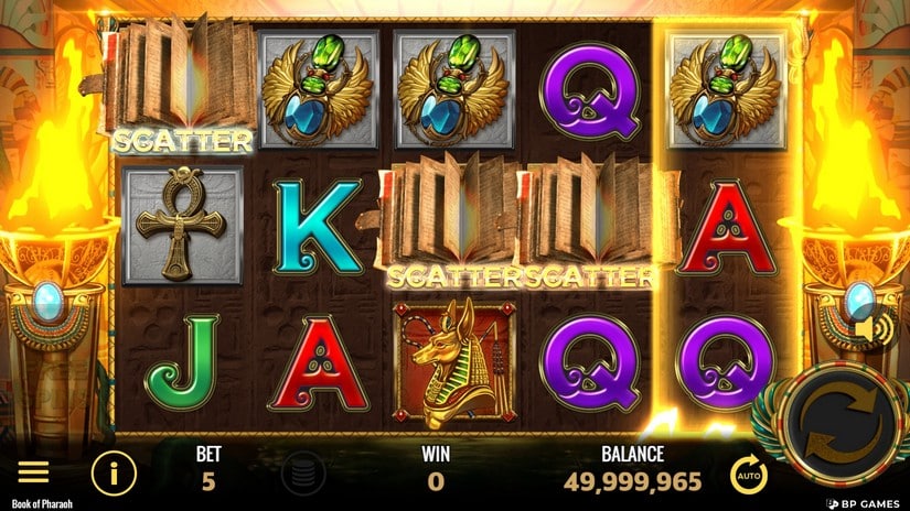 Book of Pharaoh slot screen 2