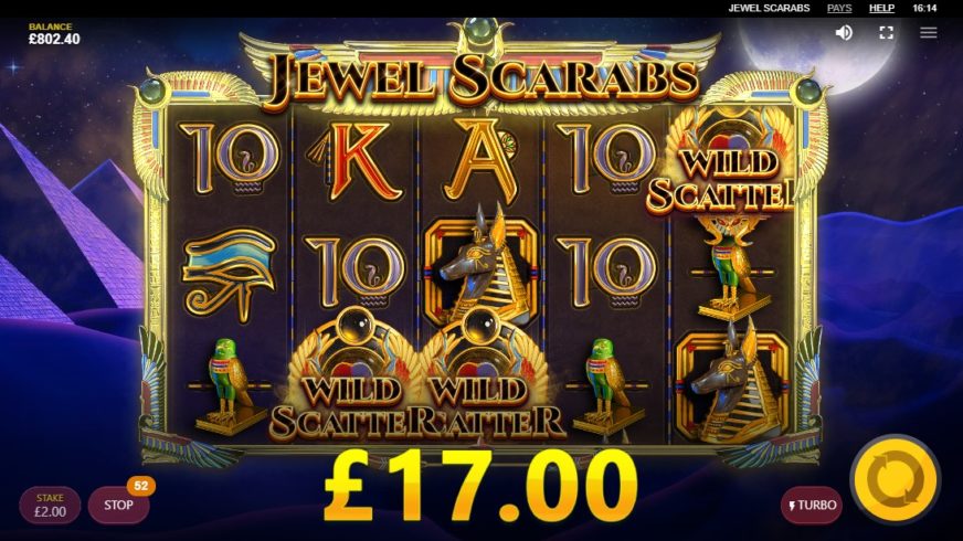 Jewel Scarabs slot screen 3