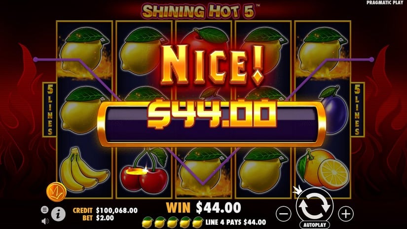 Shining Hot 5 slot screen 4