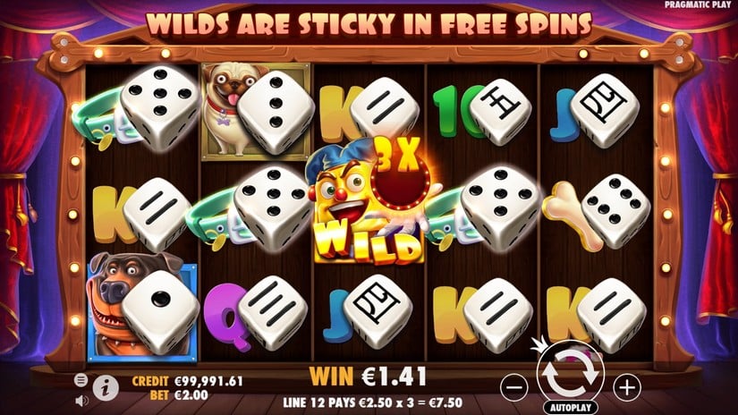 The Dog House Dice Show slot screen 2