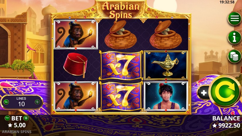 Arabian Spins slot screen 3