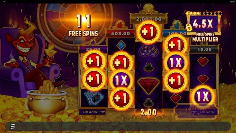 Devilish Fortunes slot screen 4