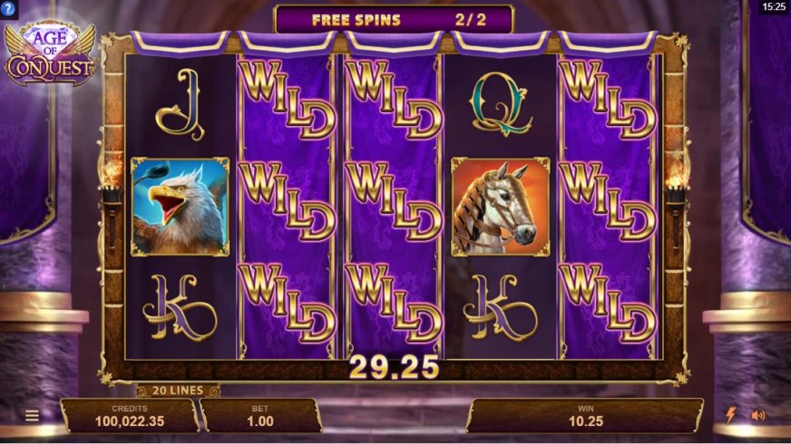 Age of Conquest slot screen 5
