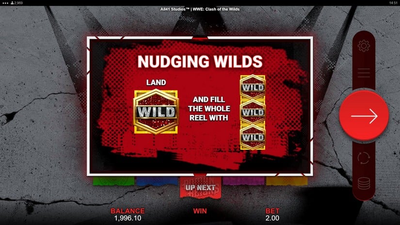 WWE Clash of the Wilds slot screen 5