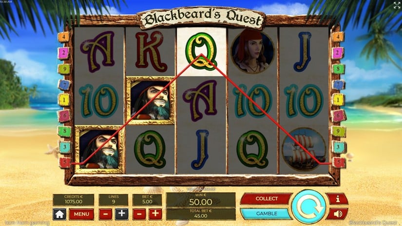 Blackbeards Quest slot screen 3