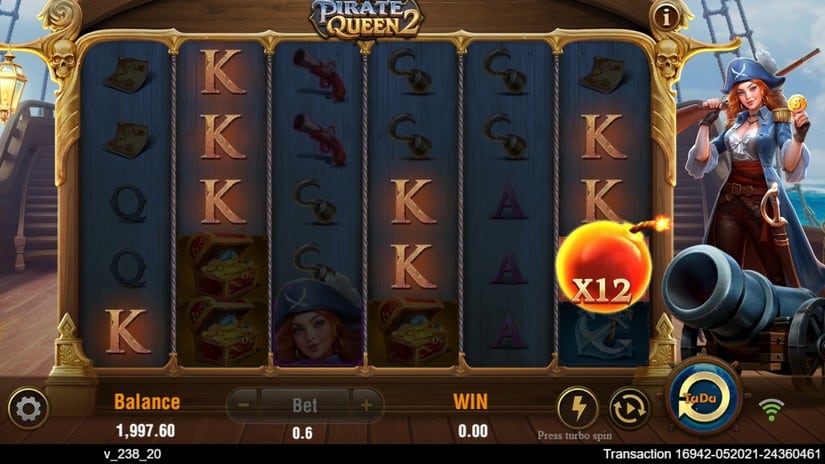 Pirate Queen 2 slot screen 2
