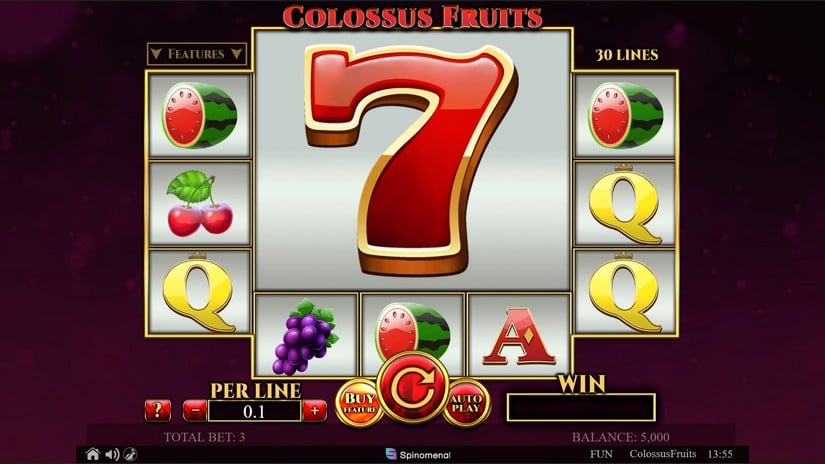 Colossus Fruits slot screen 1