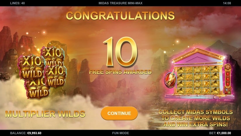 Midas Treasure Mini-Max slot screen 3