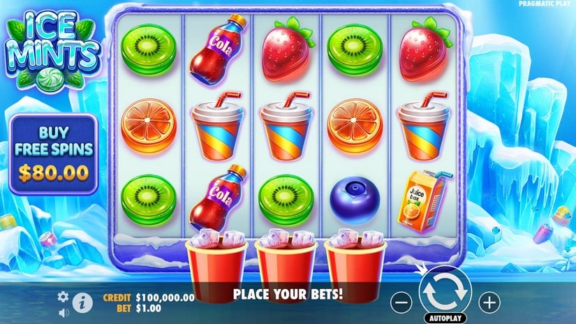 Ice Mints slot screen 1