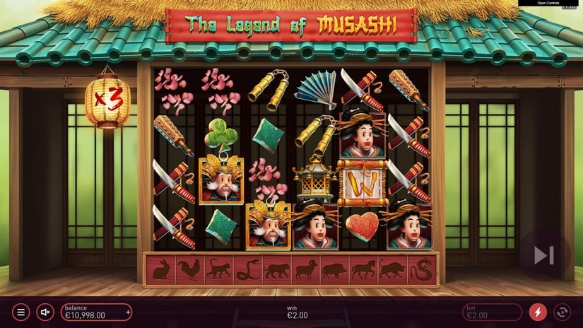 The Legend of Musashi slot screen 2