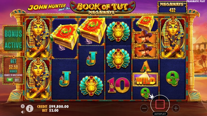 Book of Tut Megaways slot screen 2