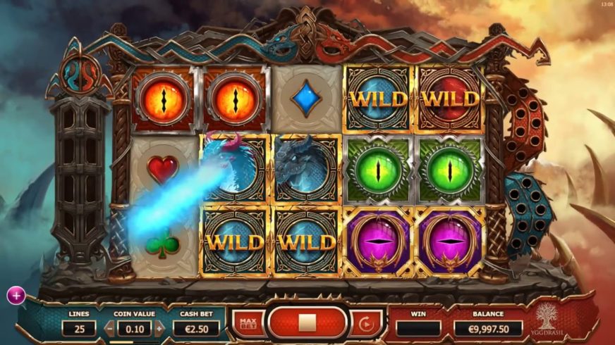 Double Dragons slot screen 1