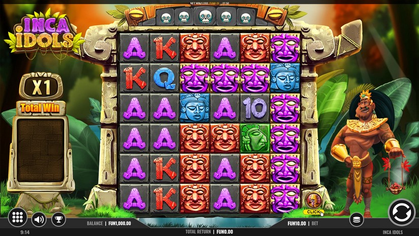 Inca Idols slot screen 1