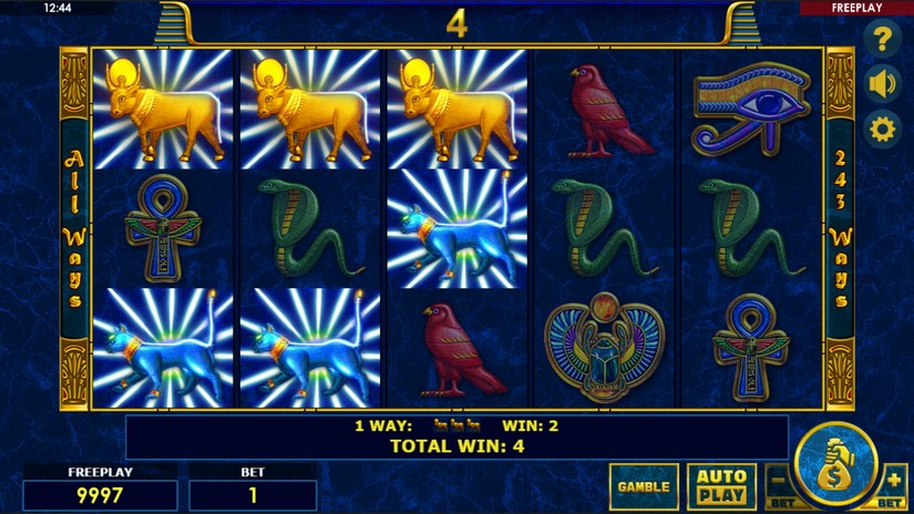 Enchanted Cleopatra slot screen 2