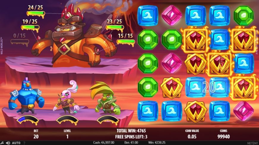 Wild Worlds slot screen 5