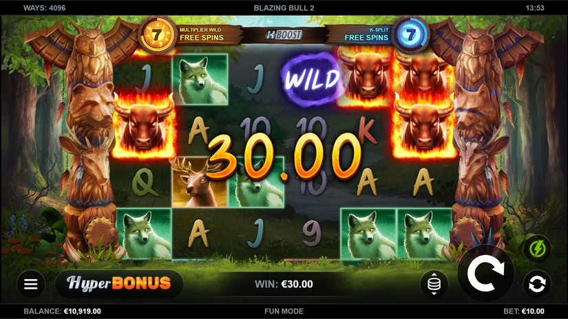 Blazing Bull 2 slot screen 2