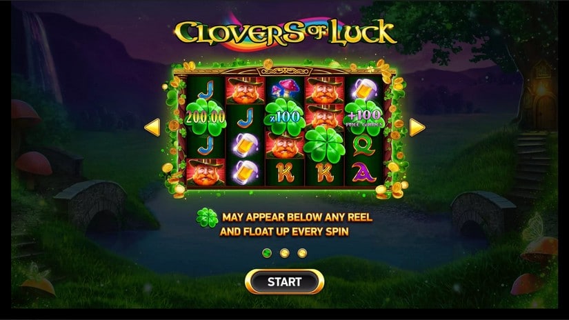 Clovers of Luck slot screen 1