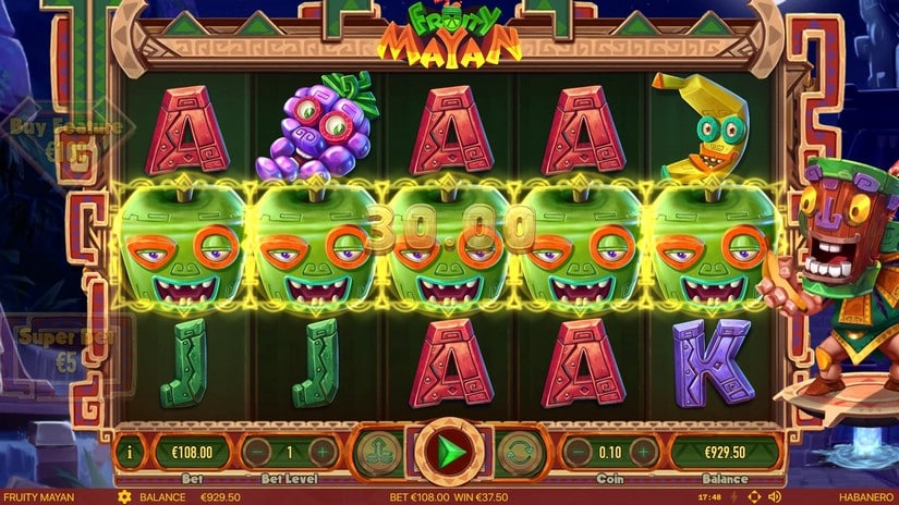 Fruity Mayan slot screen 3