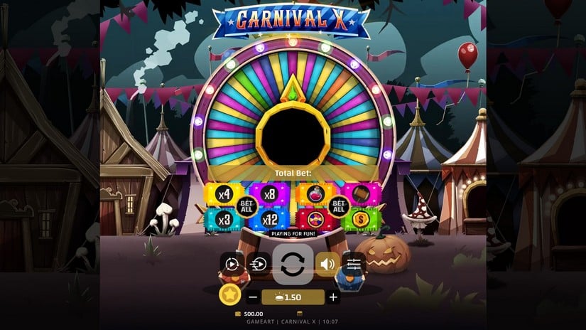Carnival X slot screen 1