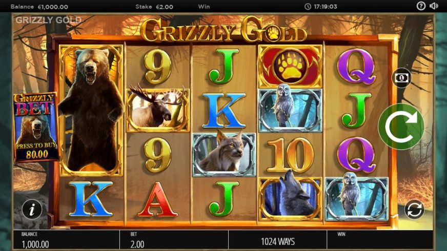 Grizzly Gold slot screen 1
